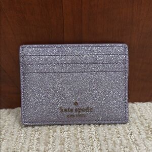 Kate Spade Lilac Glitter Card Holder